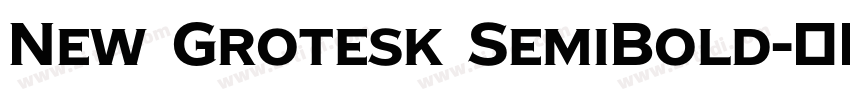 New Grotesk SemiBold字体转换